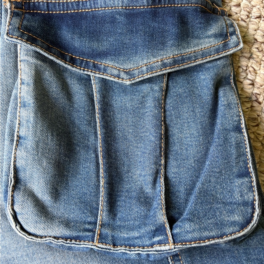 Blue Cargo Jeans - Picture 9 of 10